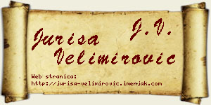 Juriša Velimirović vizit kartica